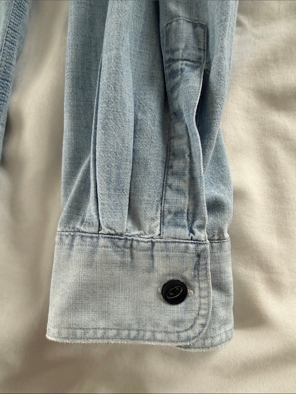 Vintage Polo Ralph Lauren Home Of The Brave Denim Shirt Embroidered Large Unisex - Picture 11 of 16